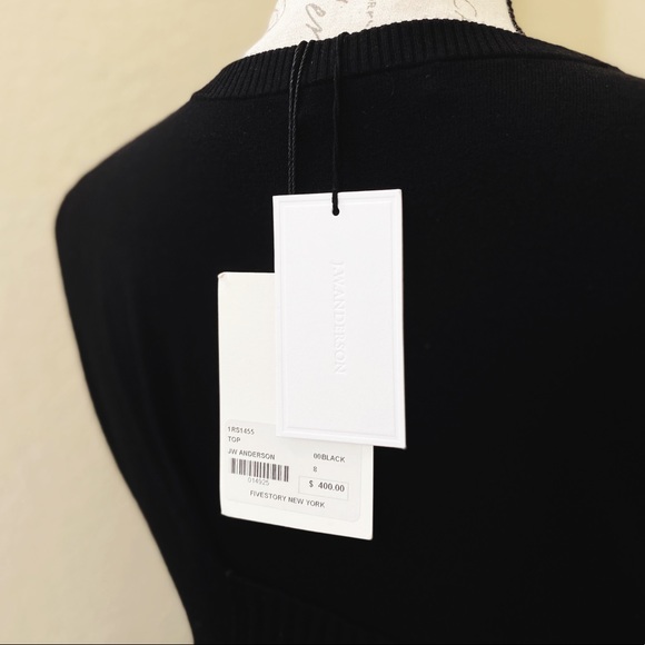 J.W. Anderson Black Banded Sleeveless Knit Tank M - Picture 7 of 10